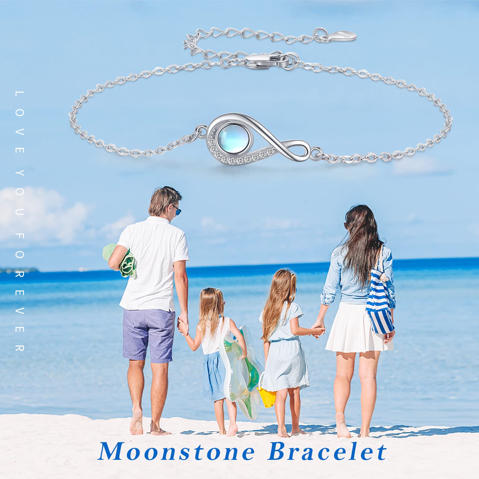 925 Sterling Silver Bracelets for Women - Dinosaur, Rose, Hummingbird, Infinite Love & Elephant Charms | Trendy Animal Jewelry Gift for Girlfriend, Wife, Daughter | Perfect for Birthdays, Anniversaries & Everyday Wear