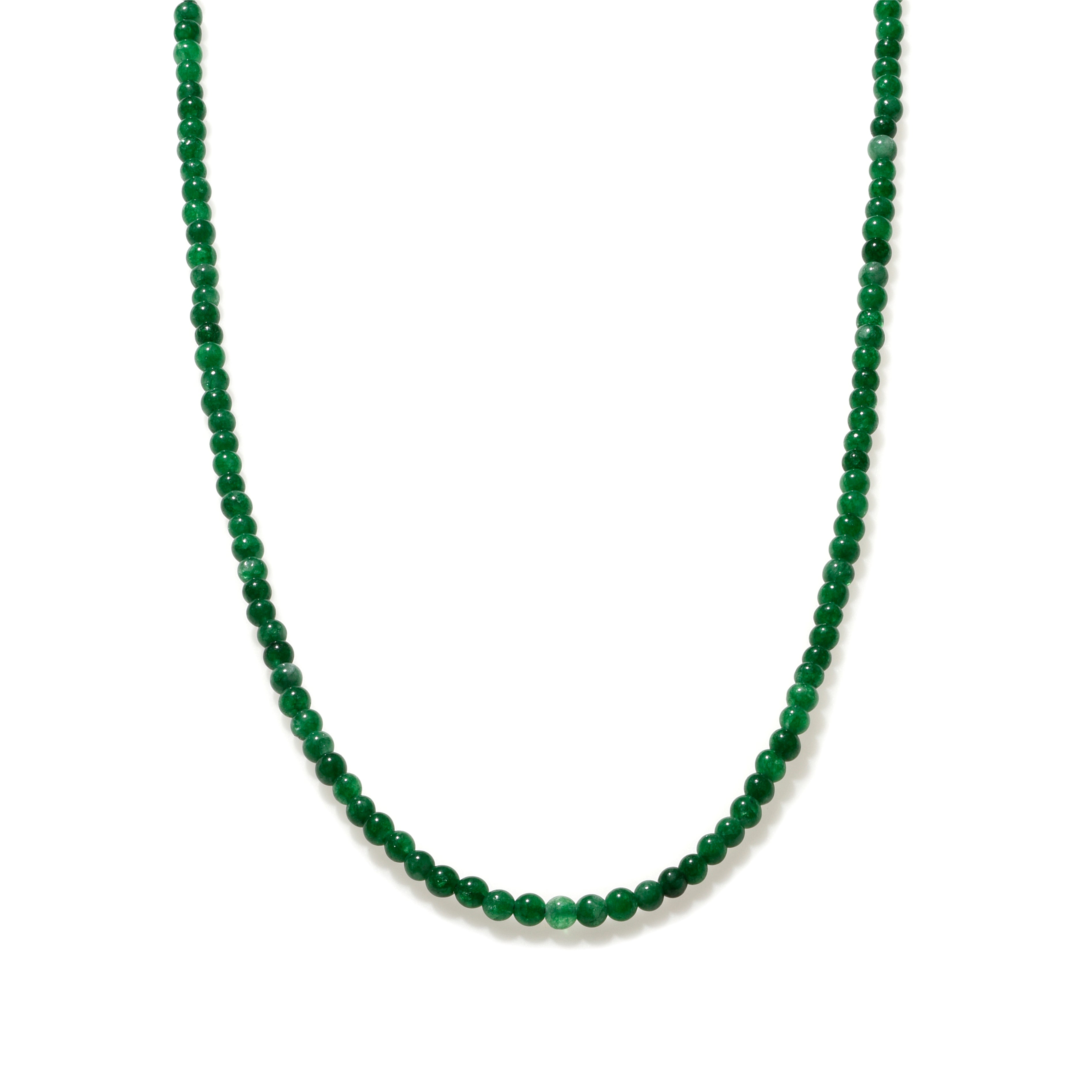 Elegant Green Jade Beaded Necklace - Mini Dainty Pendant Jewelry for Women | Perfect for Weddings, Parties & Everyday Wear