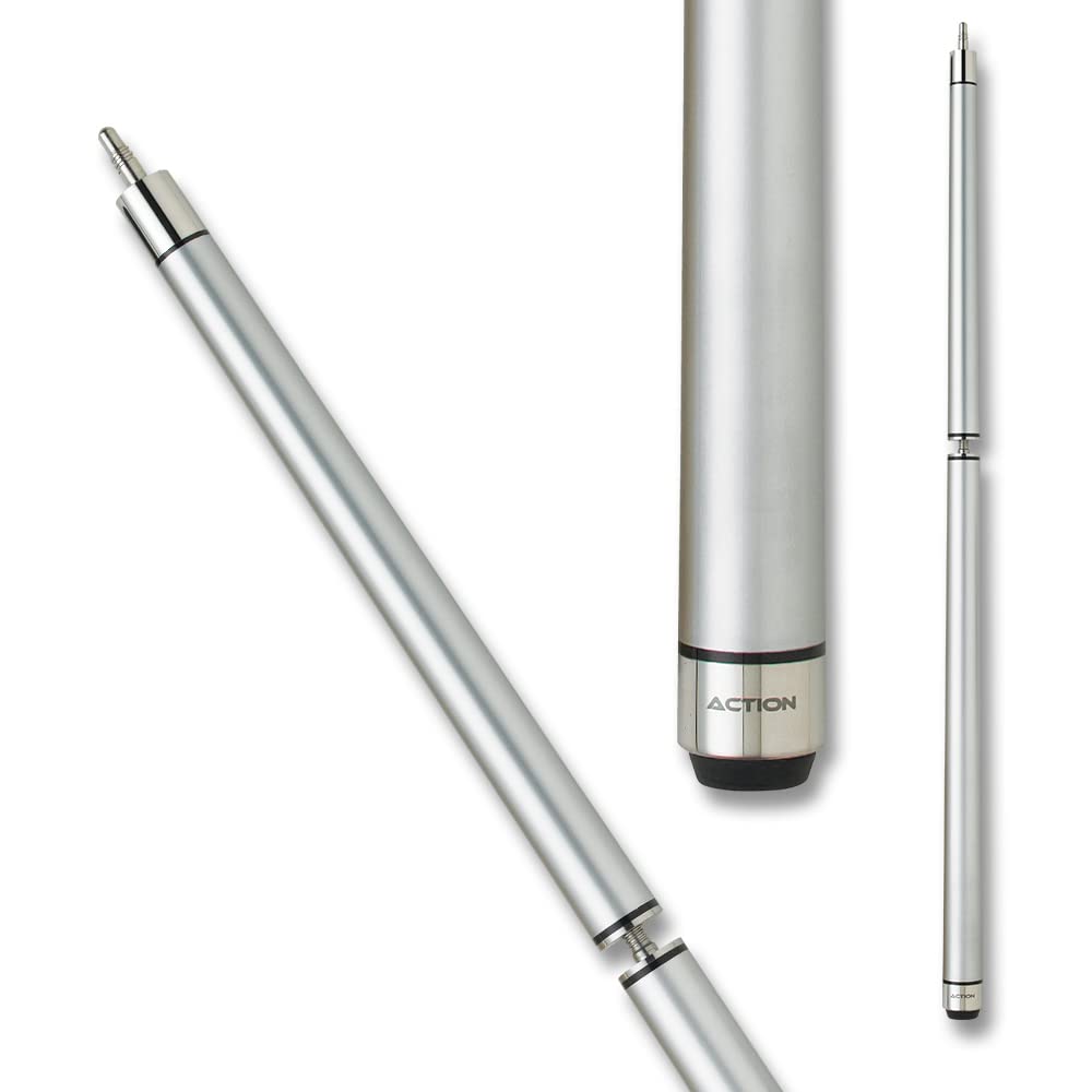 Premium Silver Action Break Jump Billiards Pool Cue Stick - Professional Billiards Accessory for Break Shots & Jump Shots - Perfect for Tournaments & Home Game Rooms
