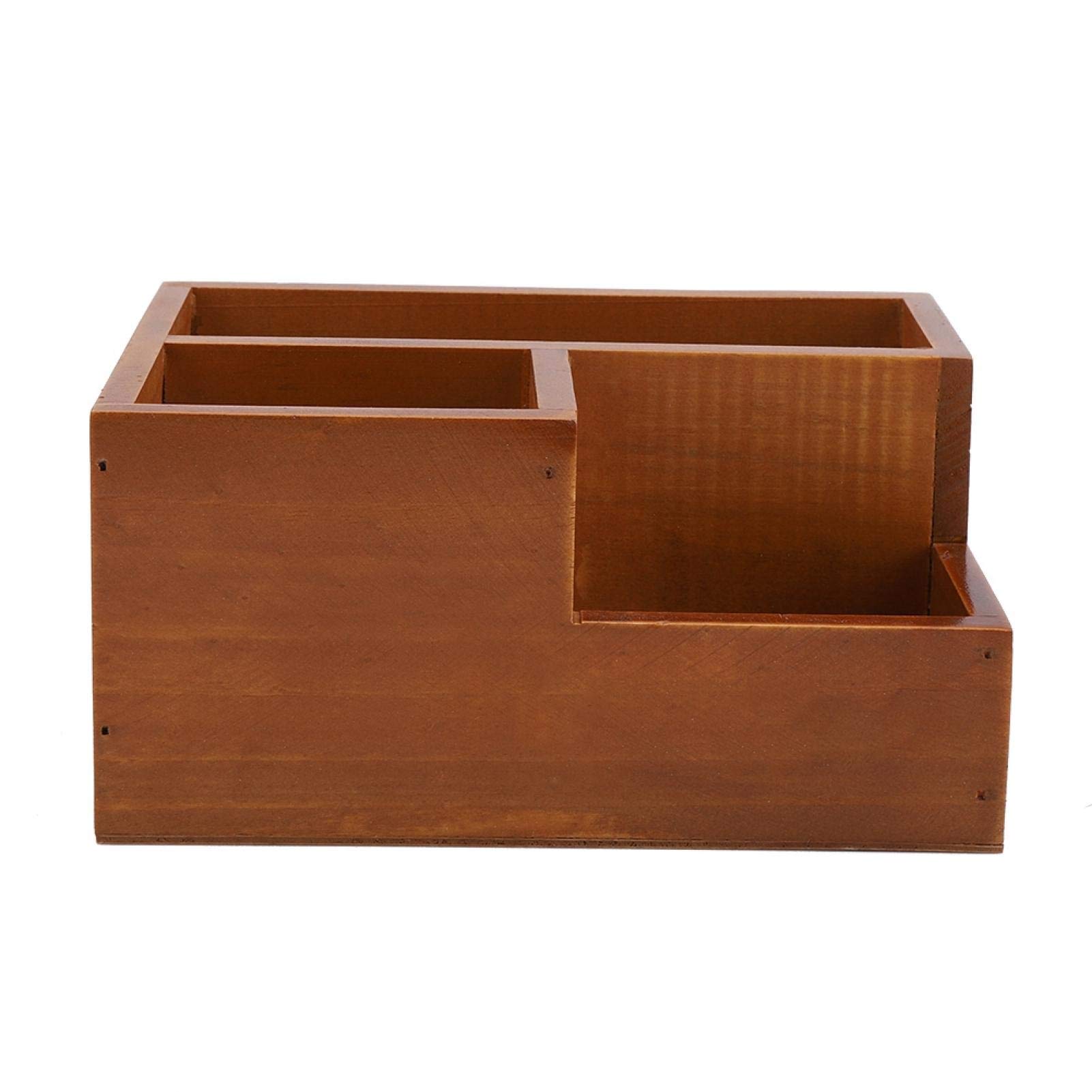 EBTOOLS Vintage Wooden Succulent Storage Box - Multifunctional Plant Container & Organizer for Potted Plants, Makeup, Study Items | Perfect for Home Decor, Office Desk & Gardening Gifts