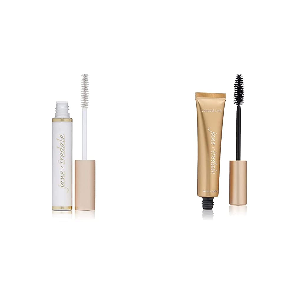 Jane Iredale PureLash Lash Extender & Conditioner - Lengthening & Thickening Mascara Primer for Stronger Lashes & Eyebrows | Daily Lash Care & Makeup Prep for Natural Volume