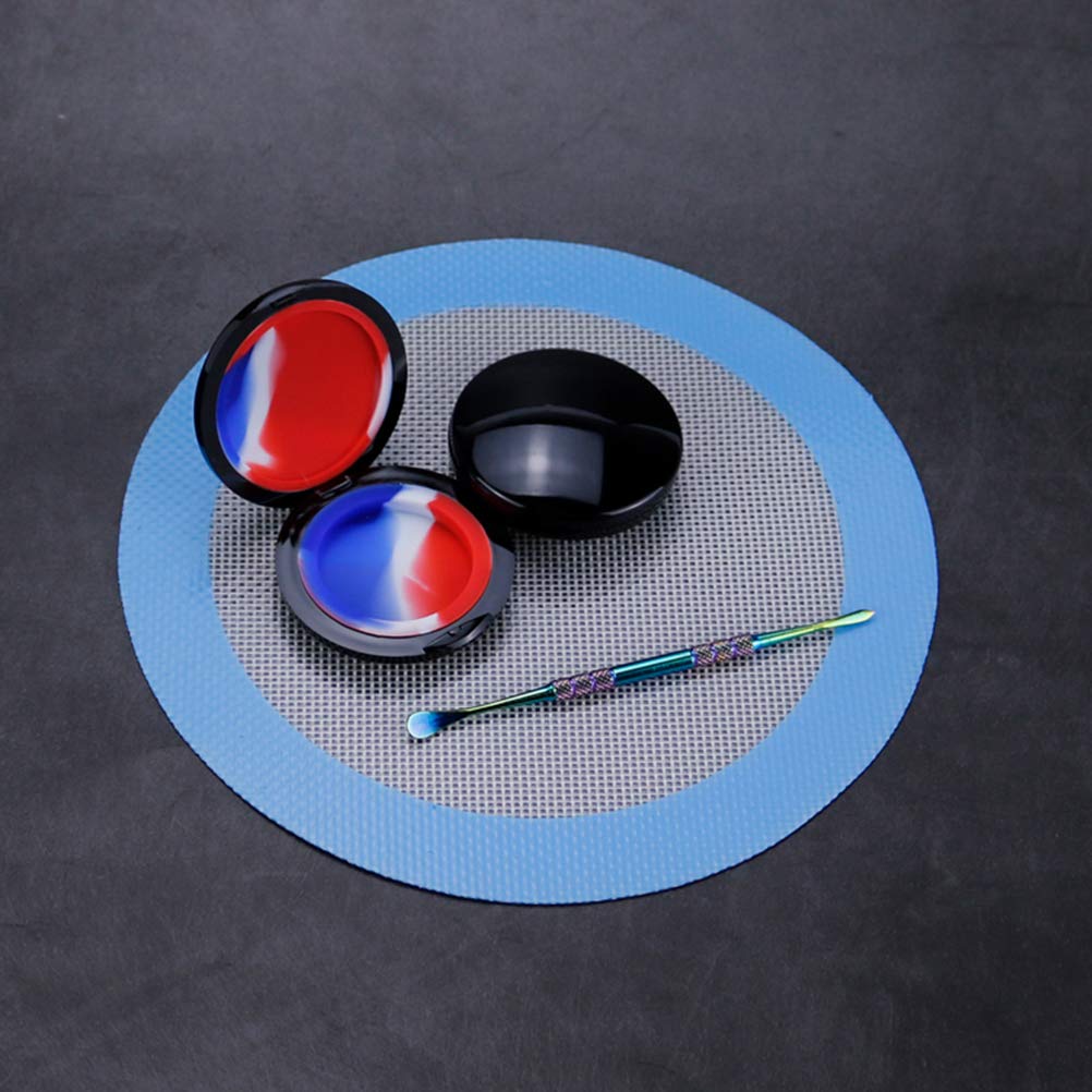 2-Pack Silicone Baking Mats - Non-Stick Round Baking Pan Liners for Tortillas, Cakes, Pastries & BBQ - Heat-Resistant & Reusable Bakeware for Oven, Grill & Fryer - Perfect for Baking, Roasting & Grilling