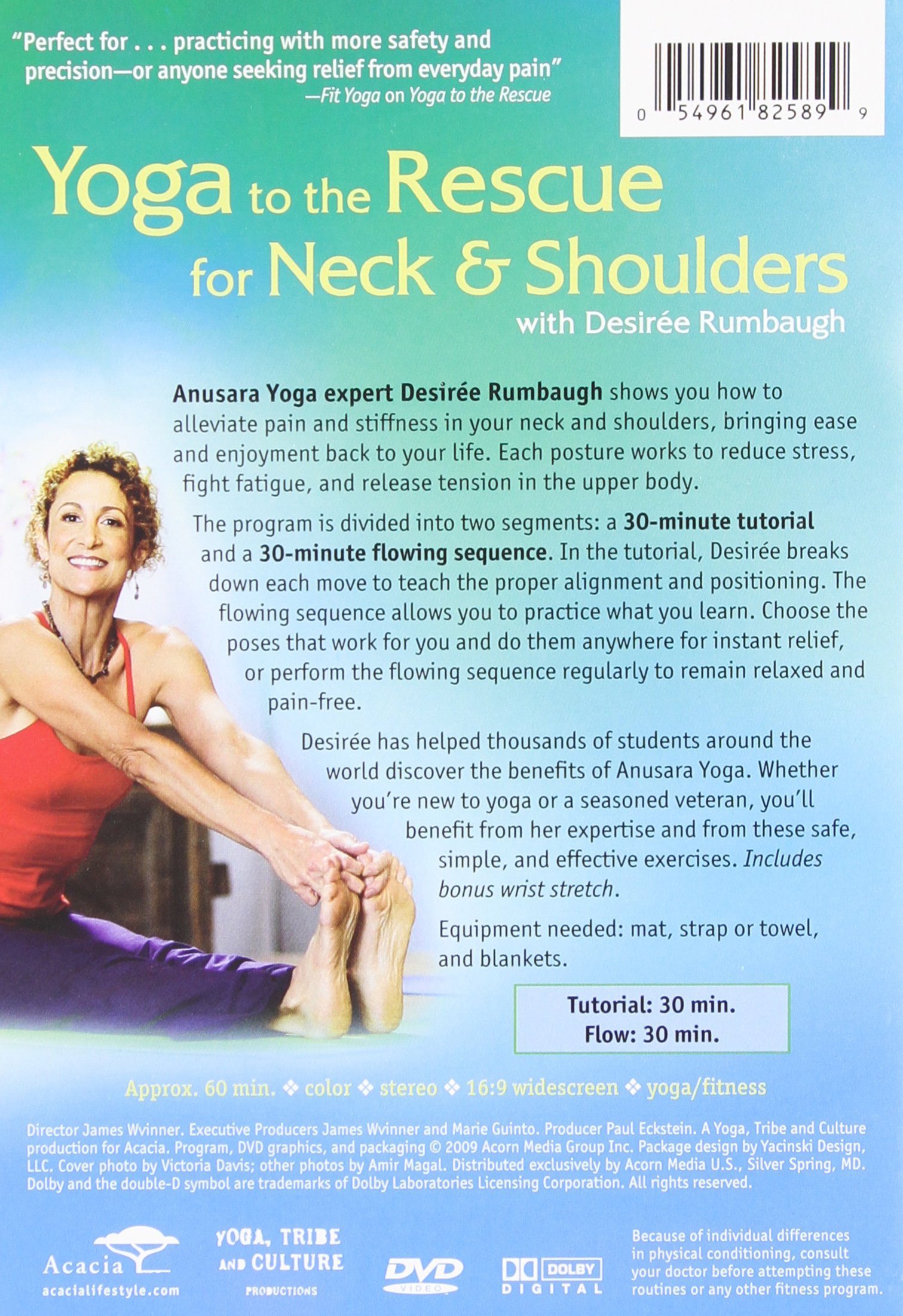 YOGA TO THE RESCUE - Pain Relief for Back & Neck - Stretching Exercises for Posture Correction & Stress Relief - Perfect for Office Workers & Home Yoga Practice