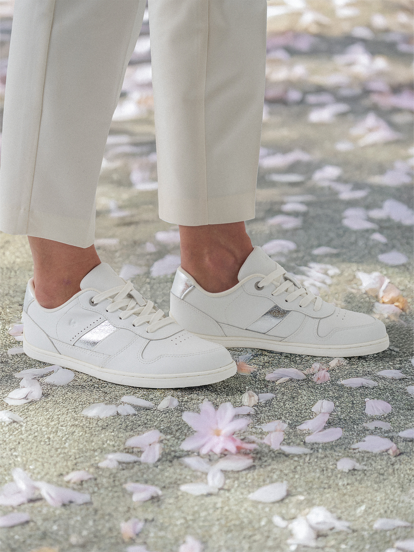 Barefoot Sneakers for Women - Be Lenka Cellestia White & Silver Minimalist Shoes | Lightweight & Flexible for Running, Walking & Gym Workouts