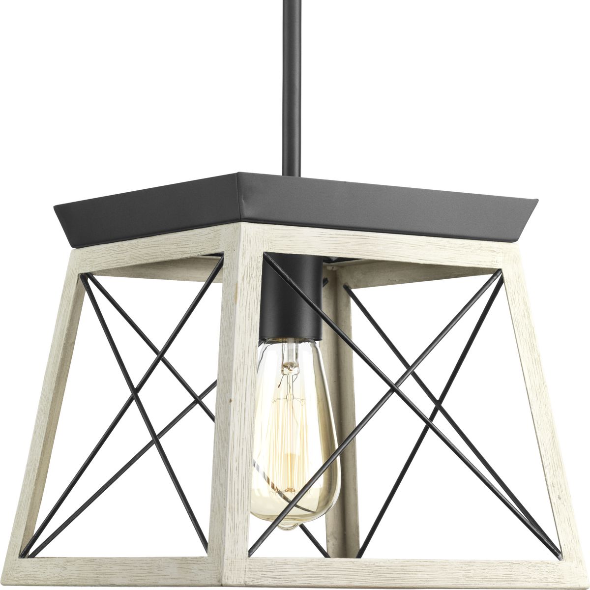 Briarwood Collection One Light Mini Pendant Light - Elegant Small Ceiling Fixture for Kitchen Island, Dining Room, Bedroom & Entryway Lighting