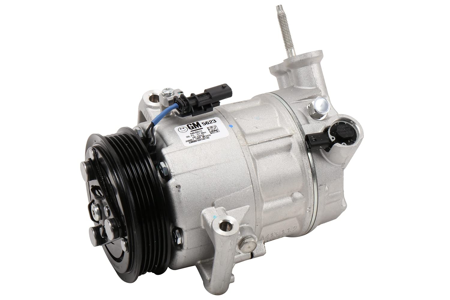 ACDelco GM Original Equipment 84635623 Air Conditioning Compressor Kit - Includes Stud, Valve, Plug & Oil - Perfect for GM Vehicle AC Repair & Maintenance