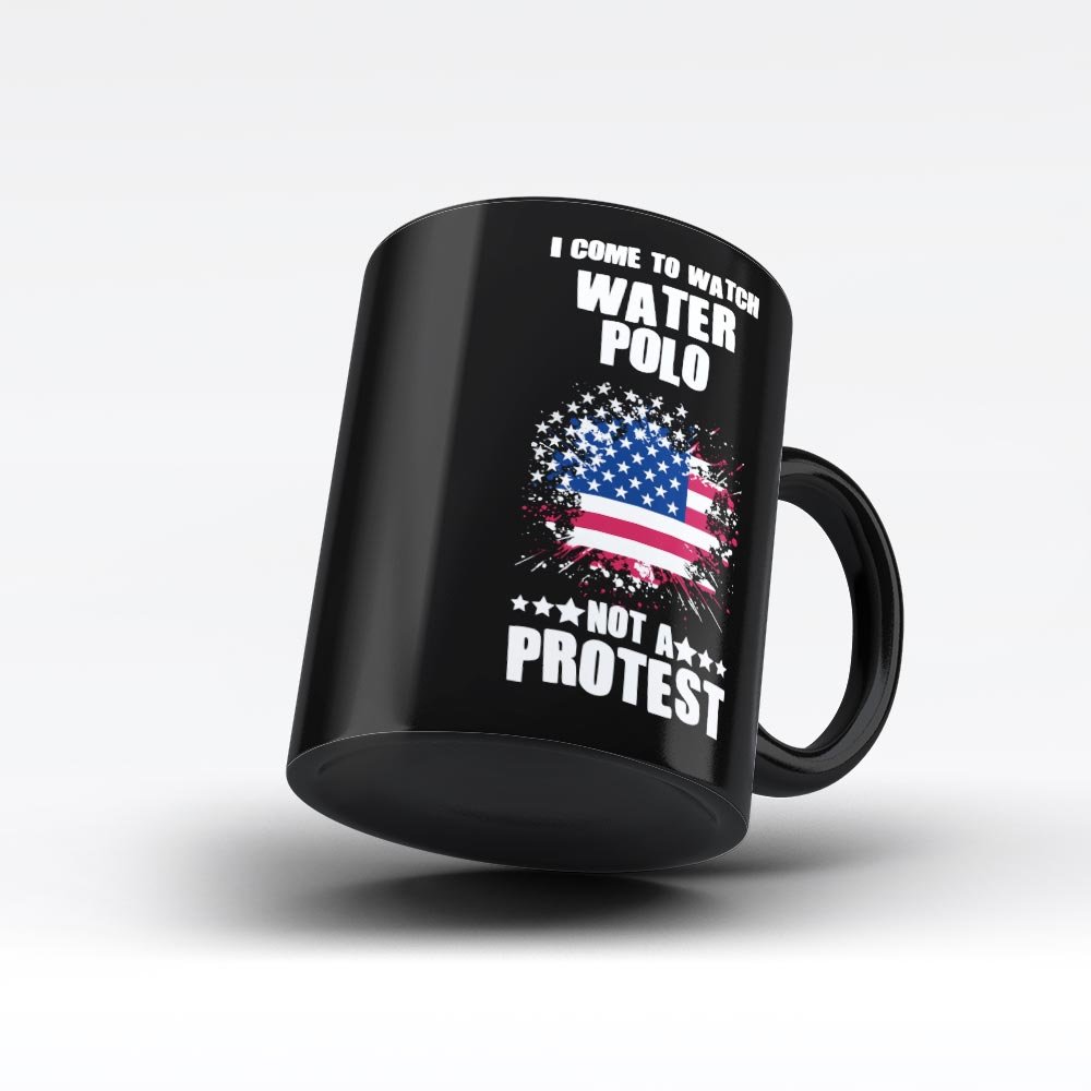 Premium Water Polo Sport Black Coffee Mug by HOM – Perfect for Fans, Gifts, and Office Use