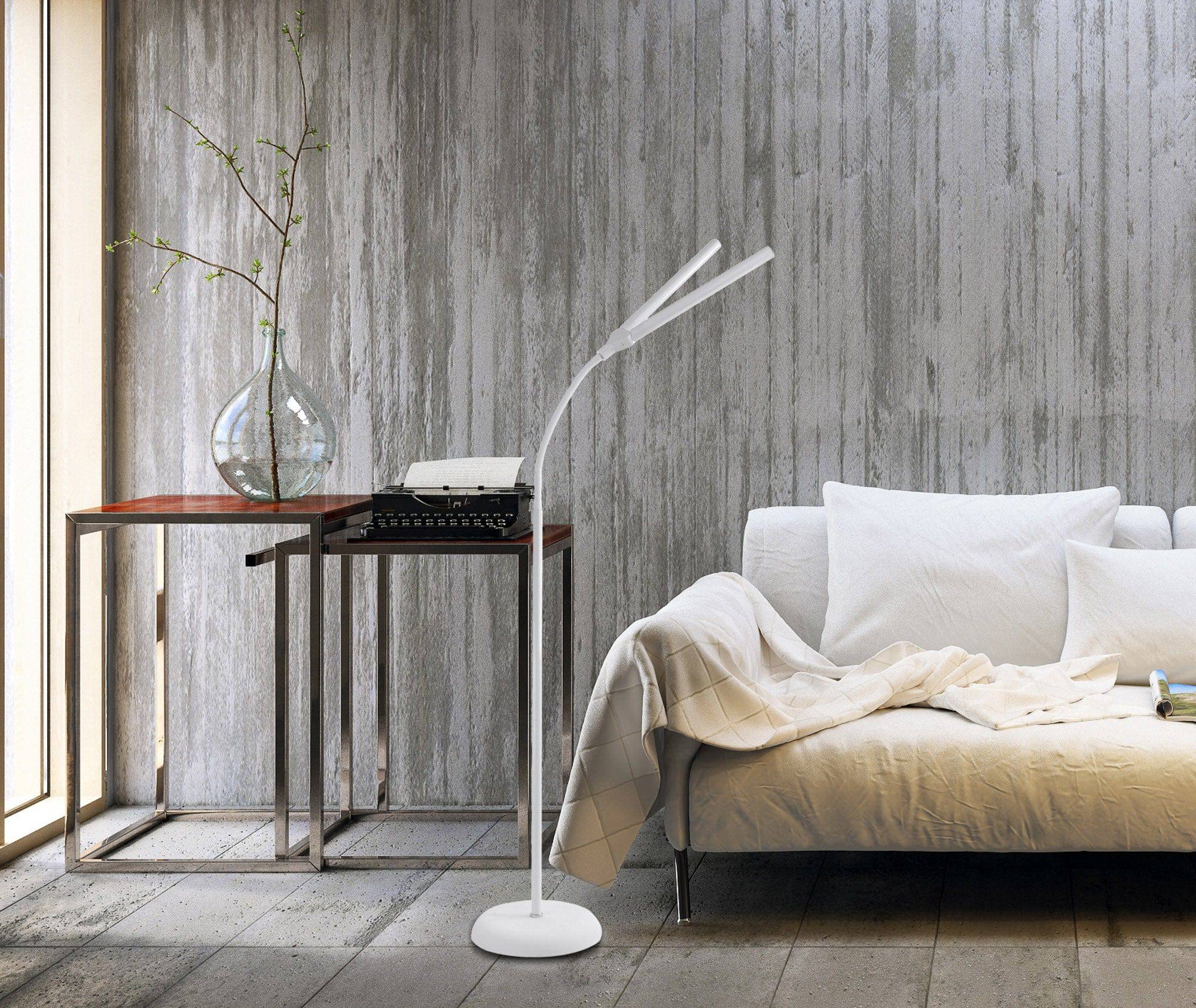 Duolamp Floor Lamp - Modern LED Standing Light with Adjustable Brightness & Color Temperature for Living Room, Bedroom, or Office