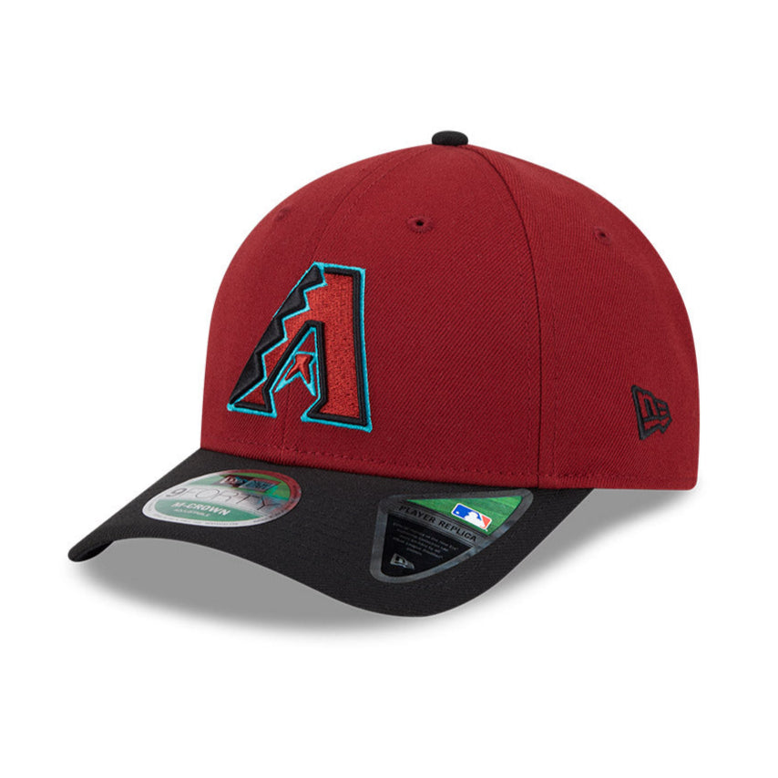 New Era 9Forty M Crown Arizona Diamondbacks Snapback Game Hat - Sedona Red & Black | Adjustable Baseball Cap for Men & Women | Perfect for Baseball Games, Sports Fans, and Casual Wear