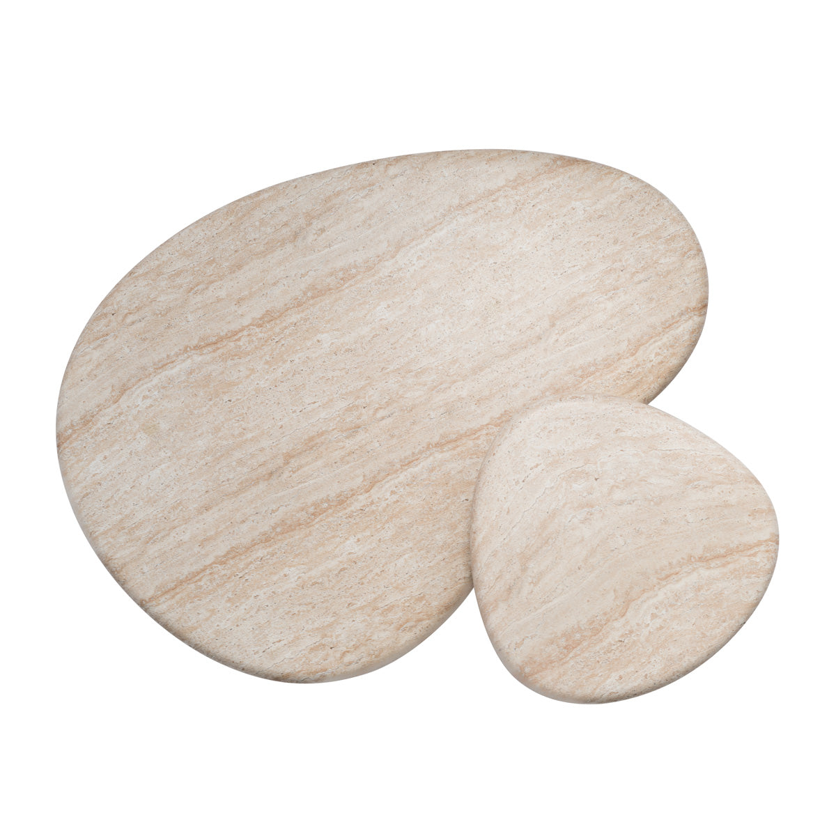 Azzurra Modern Travertine Coffee Table - Elegant Living Room Centerpiece for Home Decor & Entertaining
