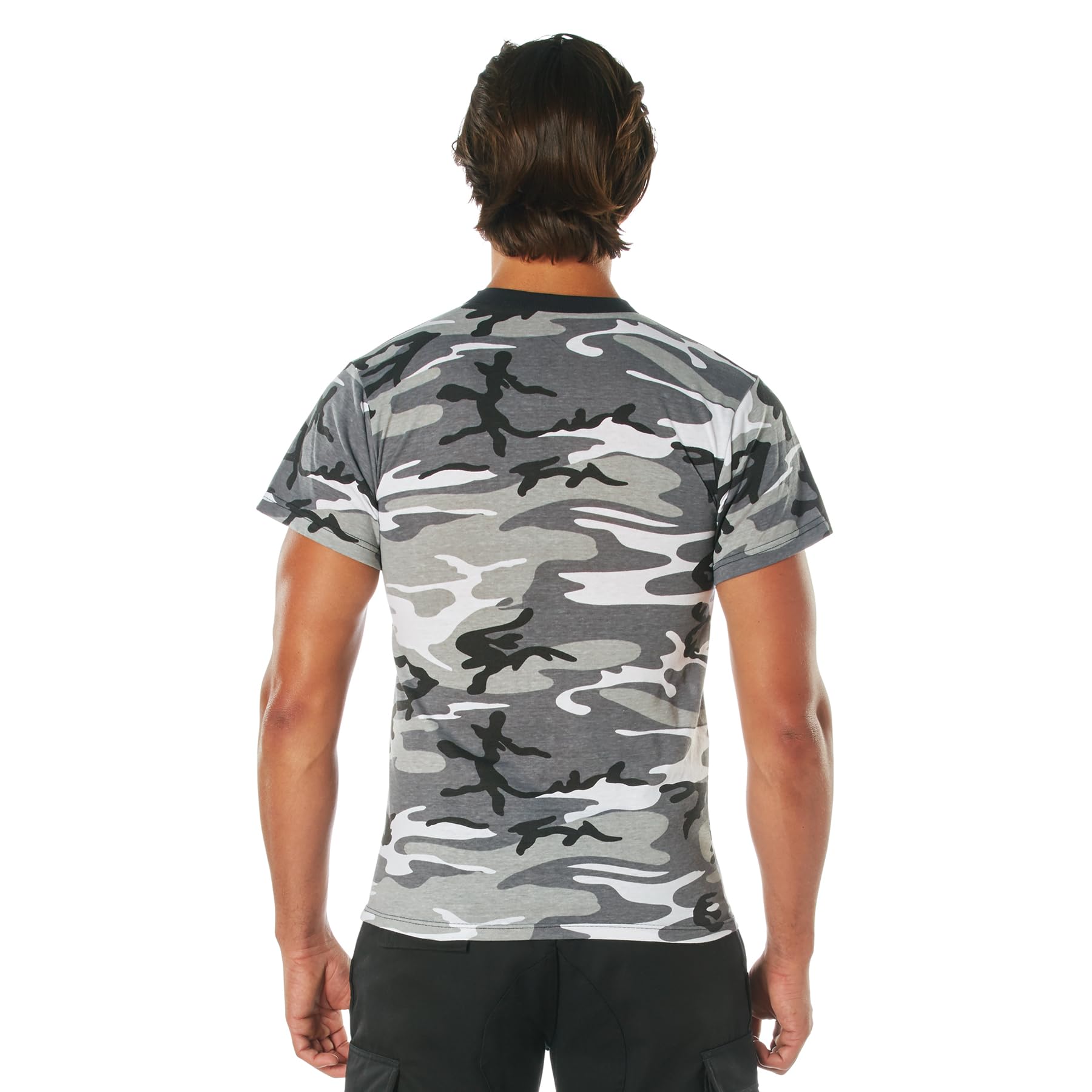 Rothco Camo T-Shirt - Durable Military Style Cotton Tee for Men | Tactical Outdoor & Casual Wear