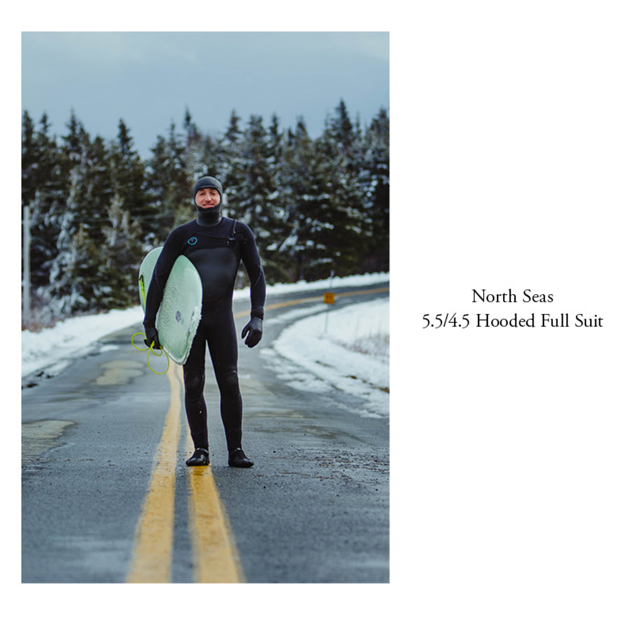 Vissla North Seas 5.5/4.5mm Men's Hooded Full Wetsuit for Surfing, Diving & Cold Water Swimming | Premium Neoprene Winter Wetsuit