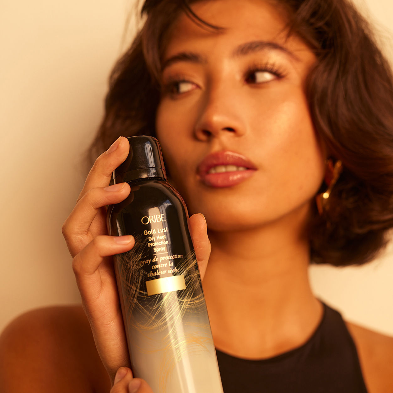 Gold Lust Dry Heat Protection Spray for Hair - Sulfate & Paraben Free, Thermal Shield for Blowouts & Styling - Perfect for Daily Use & Salon Treatments