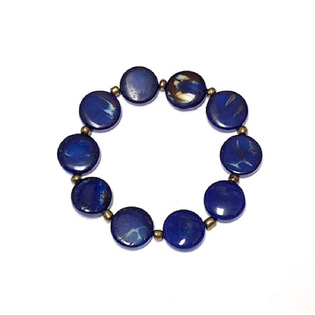 Eco-Friendly Boho Bracelets for Women - Sustainable Plant-Based Bohemian Jewelry - Stretch Beaded Hippie Bracelets for Yoga, Festivals & Everyday Wear