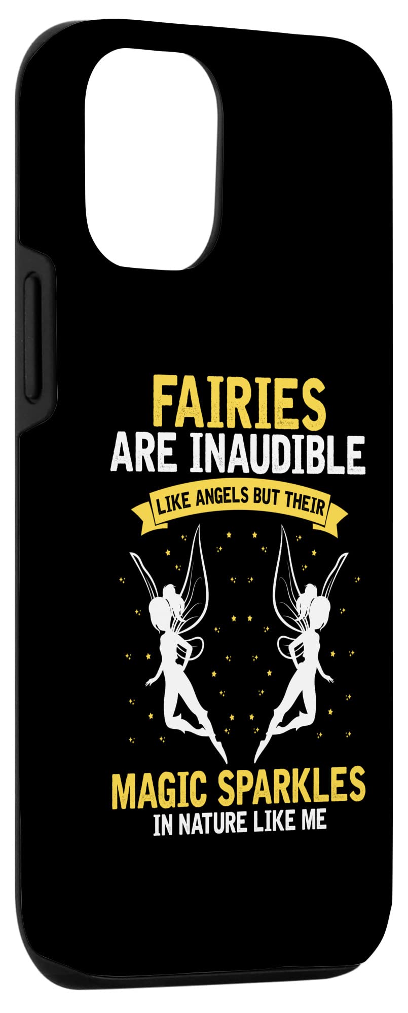 Fairy Angels Magic Sparkles iPhone 12/12 Pro Case - Magical Love Quote Design - Perfect for Daily Use, Gift Giving & Fairy Theme Enthusiasts