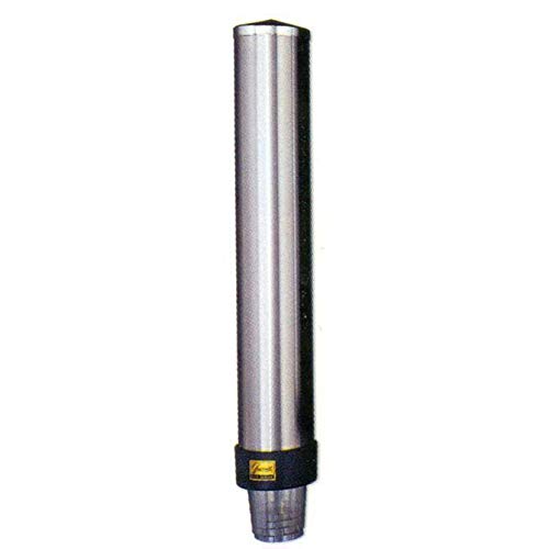 San Jamar C3200P Large Stainless Steel Pull-Type Beverage Cup Dispenser - Commercial Coffee Cup Organizer for Restaurants, Cafes & Office Break Rooms