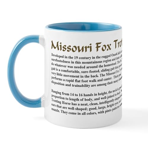 White/Blue Inside - Missouri Fox Trotter Breed Description Mug