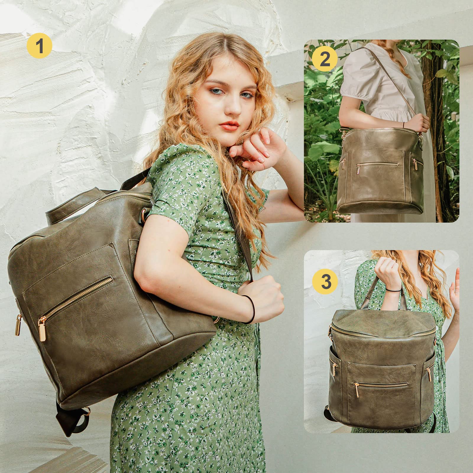 Miss Fong Diaper Backpack - Stylish & Spacious Baby Bag for Moms | Perfect for Travel, Daycare & On-the-Go Parenting