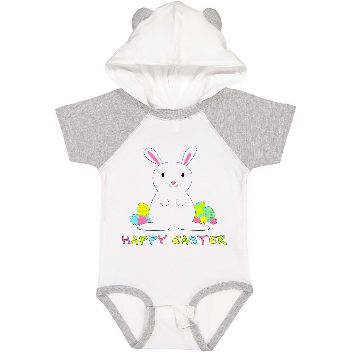 Inktastic Happy Easter Baby Bodysuit - Cute Easter Outfit for Infants & Toddlers - Perfect for Easter Photos, Egg Hunts & Family Gatherings