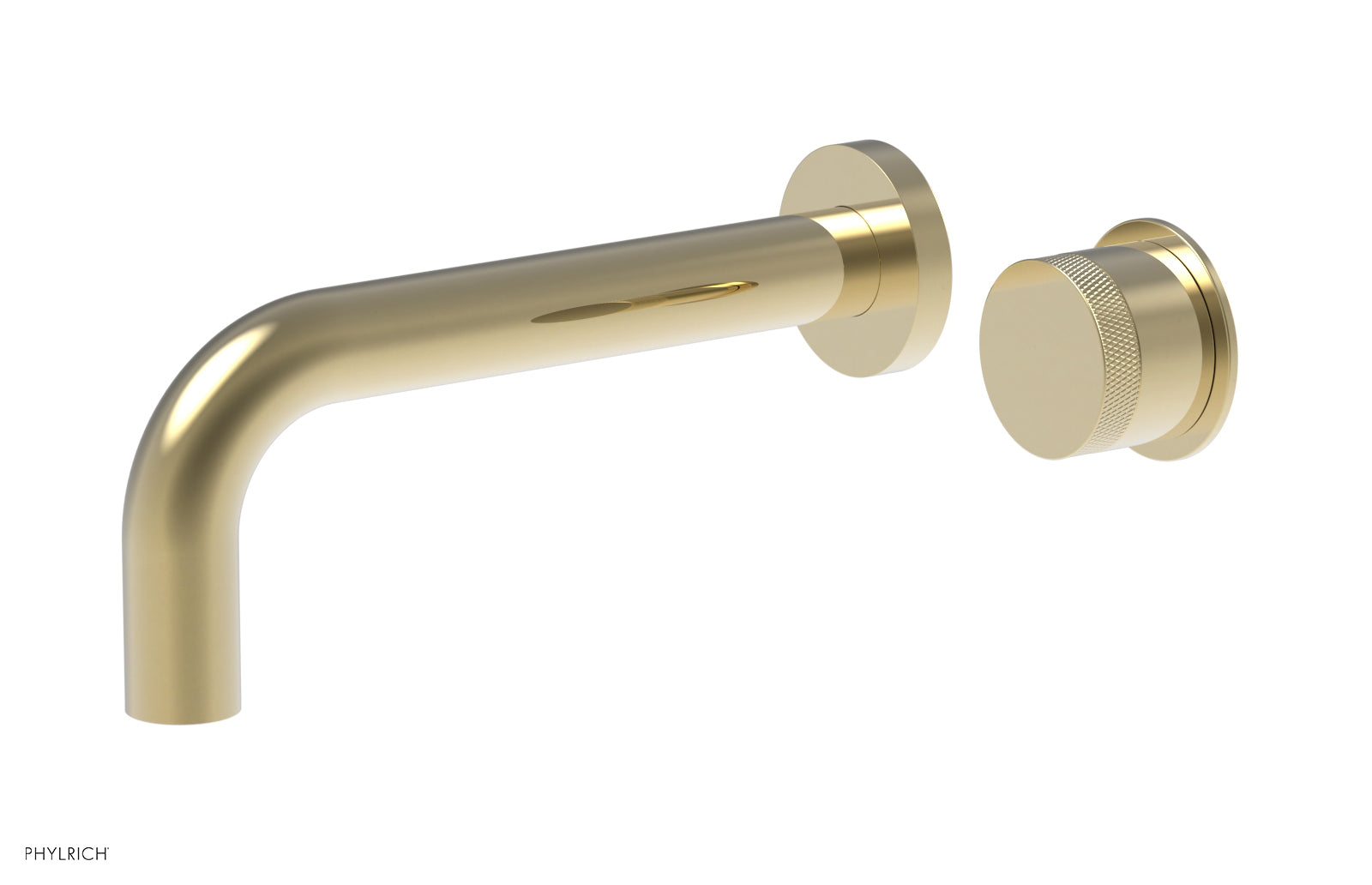 Basic II Single Handle Wall Lavatory Faucet Set with Knurled Handle - 230 18 - Perfect for Bathroom Sink, Powder Room, and Guest Bath Installation
