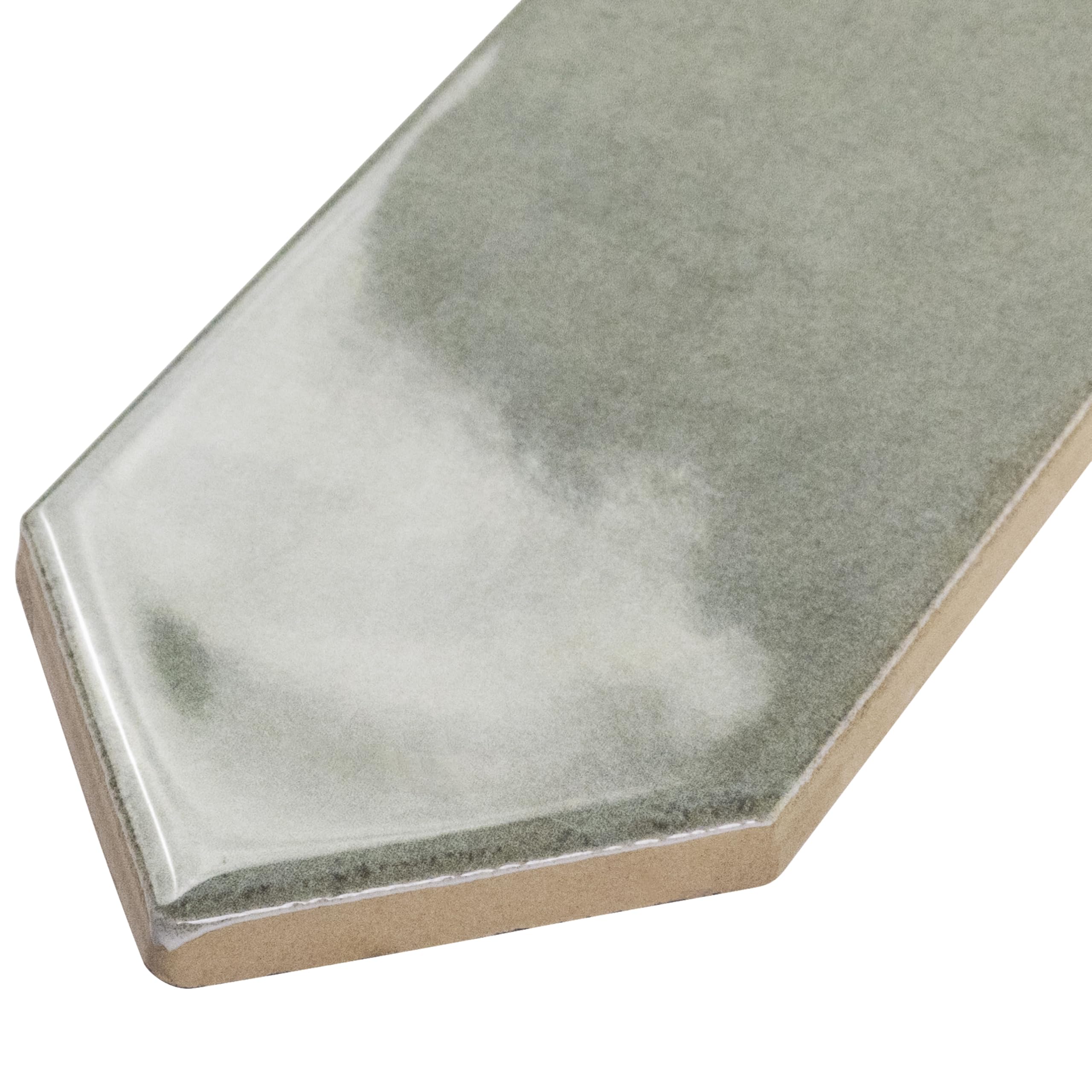 MSI Renzo Jade 2.5x13 Inch Glossy Ceramic Subway Tile - Waterproof Wall Tile for Bathroom, Kitchen Backsplash, Shower, and Accent Wall (10-Pack) - Perfect for Modern Home Renovation & Interior Design