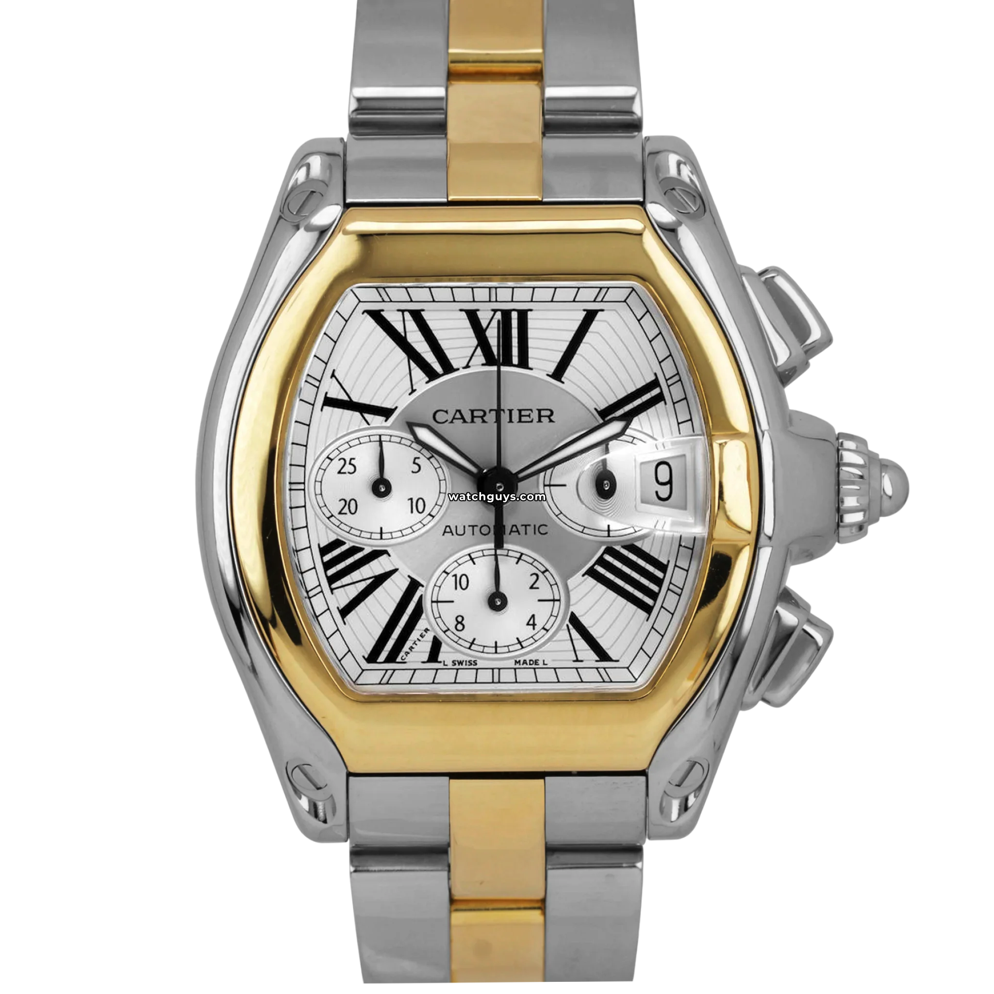 Cartier Roadster Chronograph Men's Watch W62027Z1 - Luxury Stainless Steel Timepiece for Business & Formal Occasions