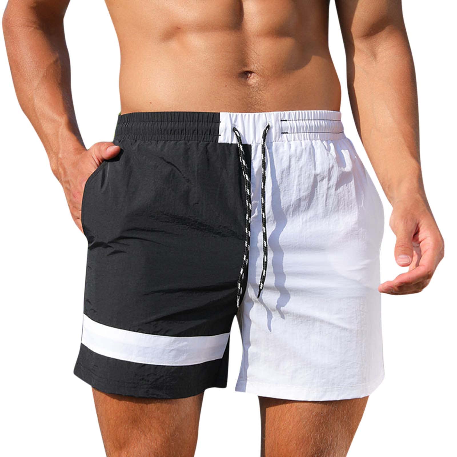 **Men's Soccer Sweat Shorts - Trendy Spliced Casual Running Pants for Youth & Fitness - Perfect for Summer Workouts, Training & Relaxing**