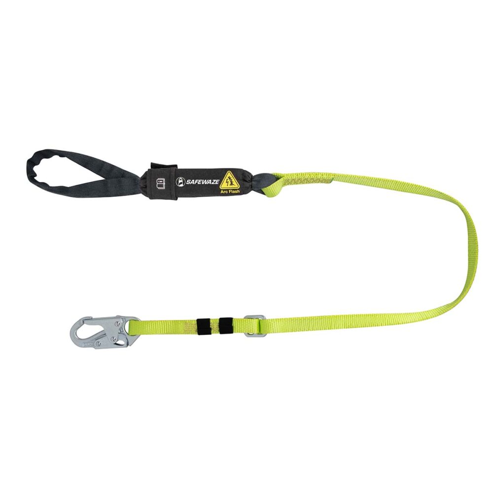 Arc Flash 4' 6' Adjustable Safety Lanyard with Snap Hook & Soft Loop - Fall Protection for Construction, Roofing & Industrial Work