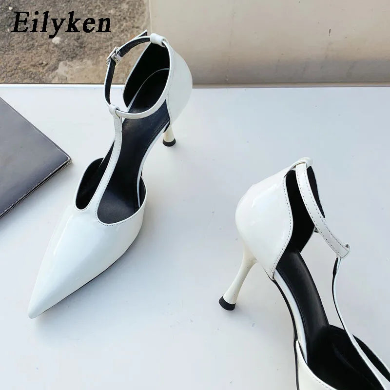 Eilyken Women's Fashion Pointed Toe Pumps - Elegant Hollow Out Sandals for Spring & Autumn | Comfortable Ladies Dress Shoes for Office, Party & Wedding Occasions