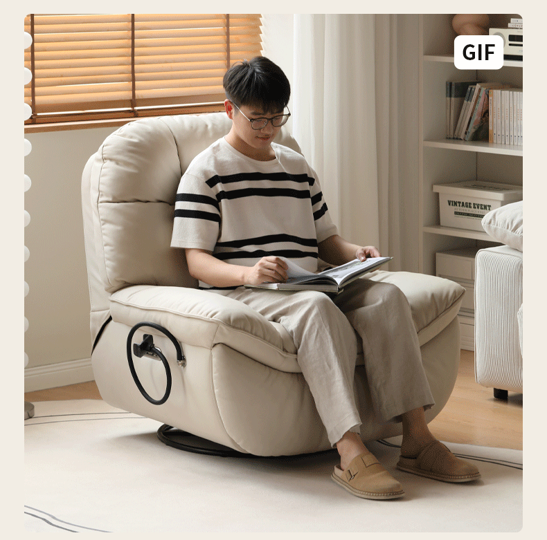 Electric 240° Swivel Rocking Chair with Adjustable Reclining - Perfect for Living Room, Nursery, or Office Relaxation