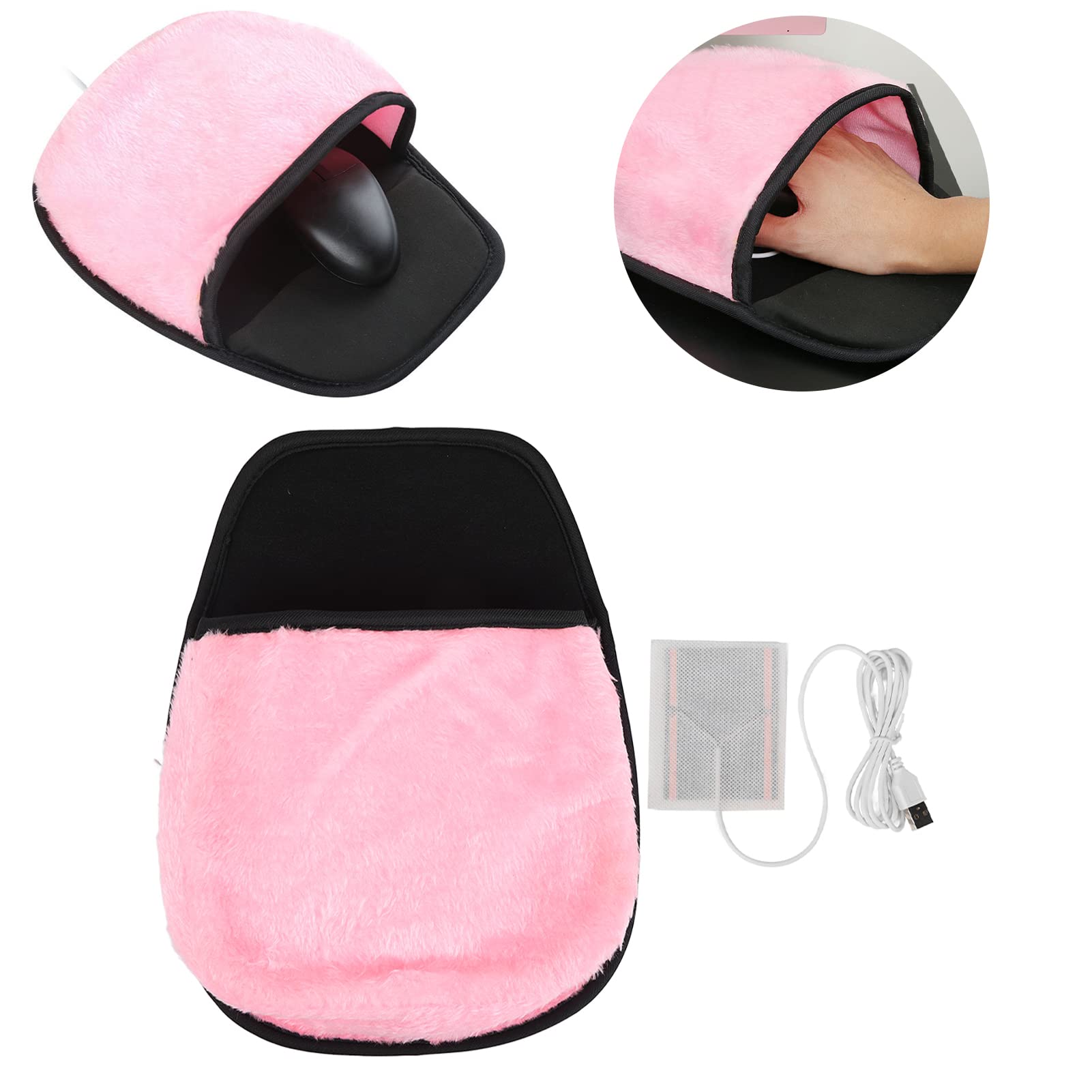 USB Heated Hand Warmer Pad - Electric Warming Mouse Pad for Office & Home Use - Soft Desk Accessory for Cold Hands - Perfect for Typing, Gaming & Winter Work Comfort