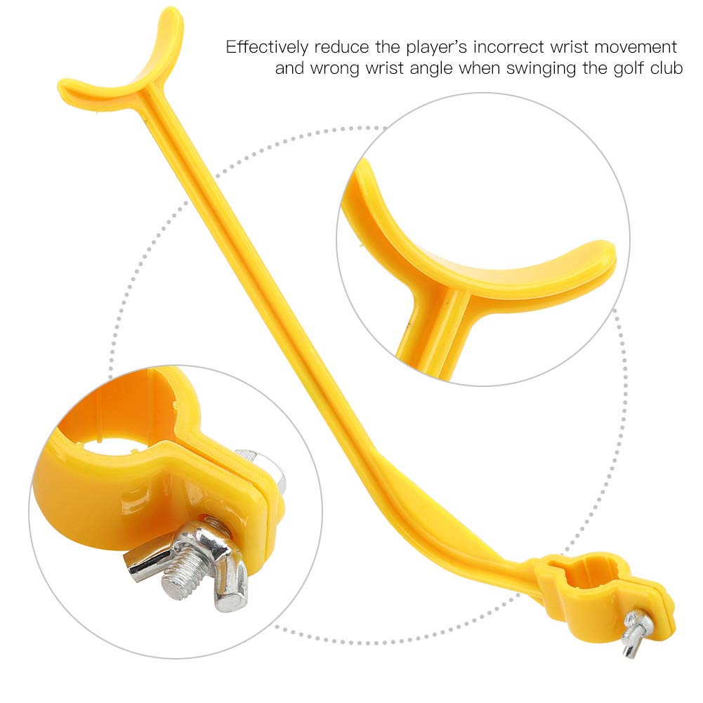 Alvinlite Golf Swing Training Aid - Wrist Hinge Trainer for Beginners & Kids to Build Correct Muscle Memory | Yellow Golf Practice Equipment | Perfect for Driving Range & Backyard Training
