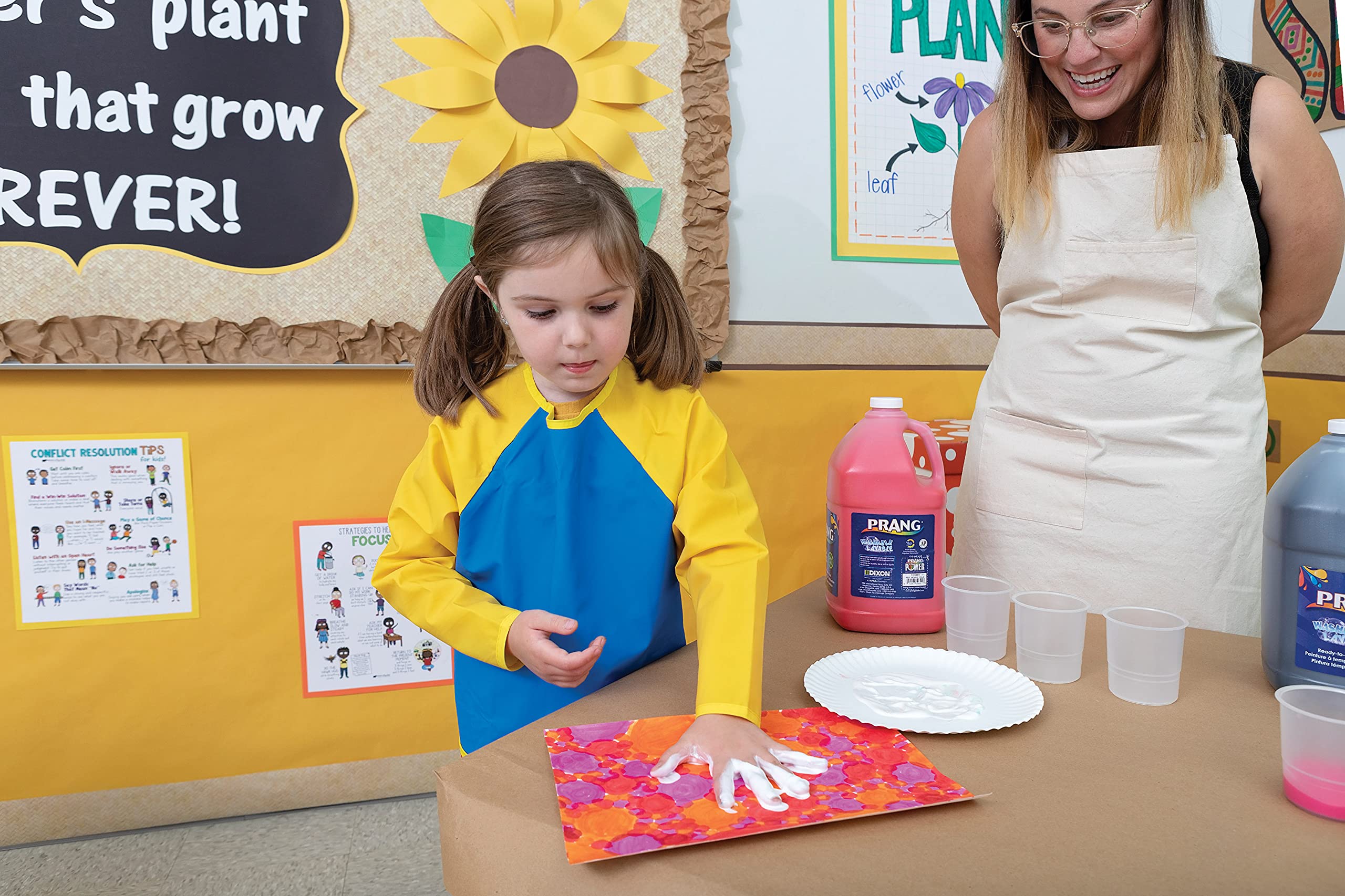 Prang Washable Non-Toxic Yellow Paint - 1 Gallon Bottle for Kids Art Projects, Classroom Activities & DIY Crafts