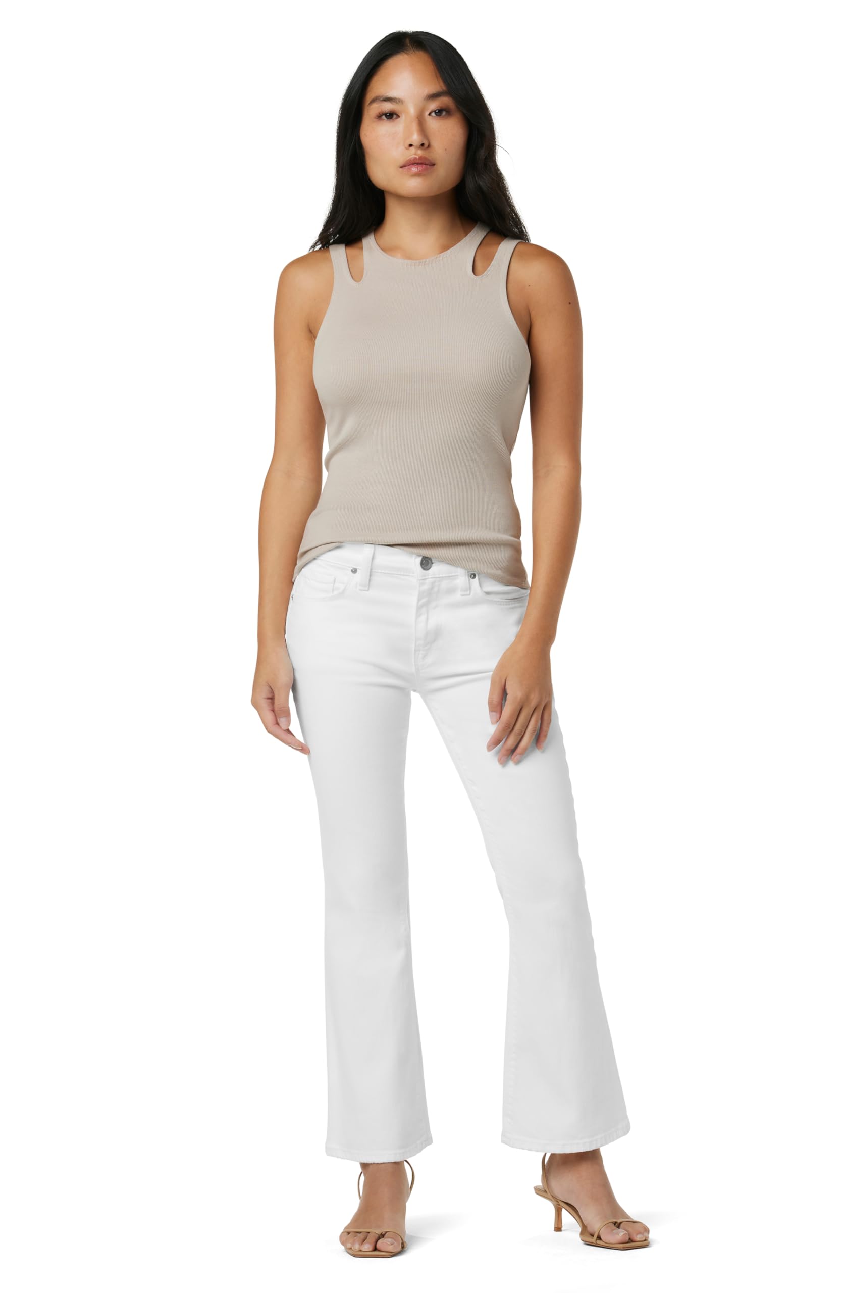 HUDSON Women's Petite Nico Mid Rise Cropped Bootcut Jeans - Slimming Stretch Denim Pants for Work & Casual Wear | Perfect for Office, Date Night & Weekend Outfits
