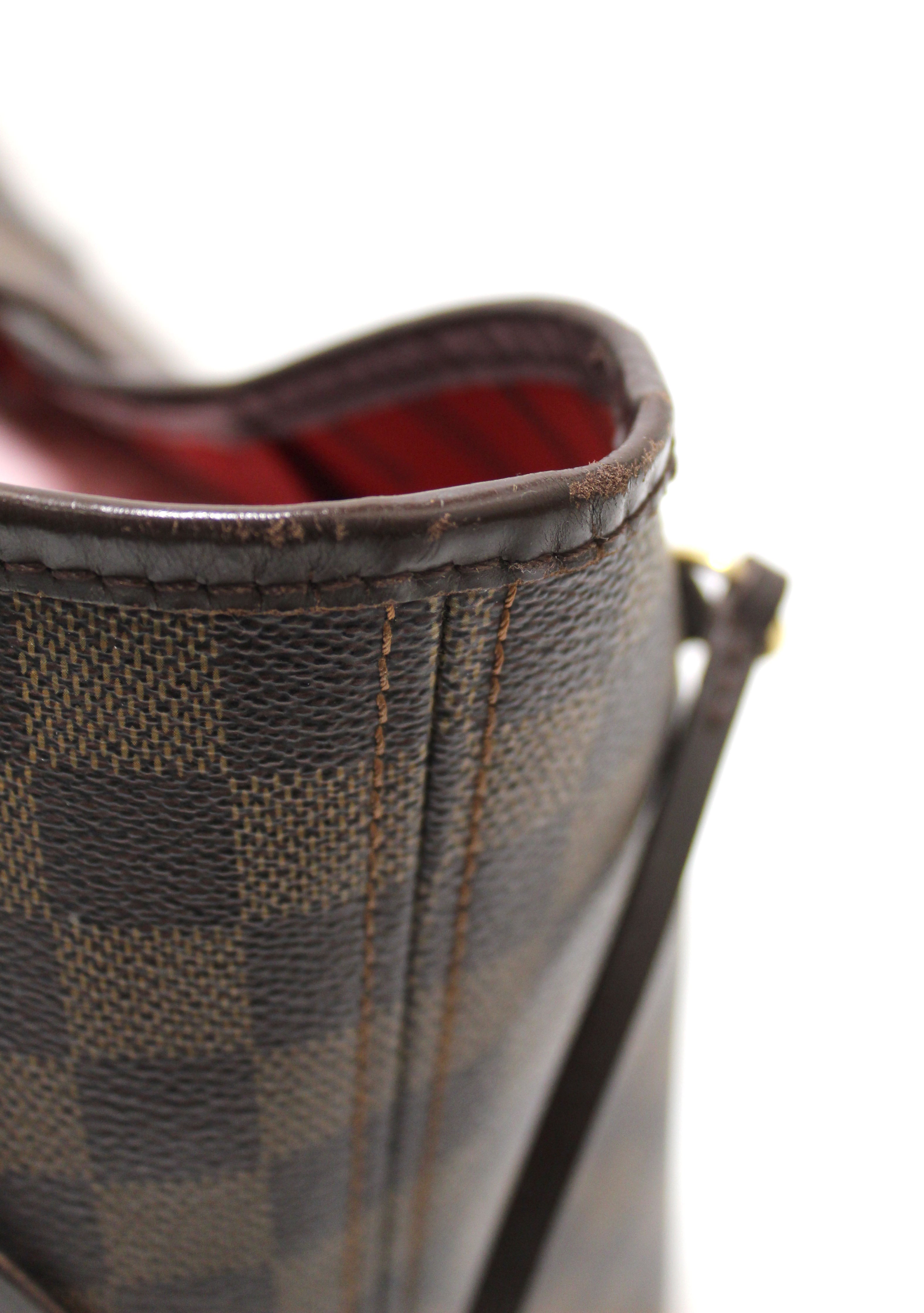 Authentic Louis Vuitton Damier Ebene Canvas Neverfull MM Shoulder Tote Bag - Luxury Handbag for Women, Spacious Designer Tote for Work, Travel & Everyday Use