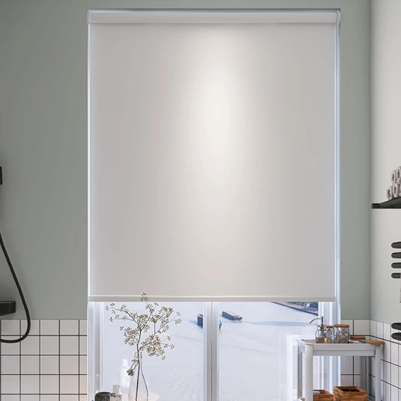 Hayden Blackout Polyester Waterproof Roller Shade - Light Blocking Window Treatment for Bedroom, Nursery & Home Theater