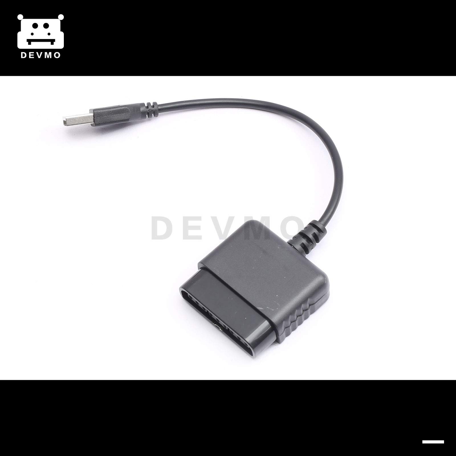 DEVMO PS2 to PS3/PC Controller Adapter - Convert PlayStation 2 Gamepad for PlayStation 3 & Windows Computers - Perfect for Retro Gaming & Emulation