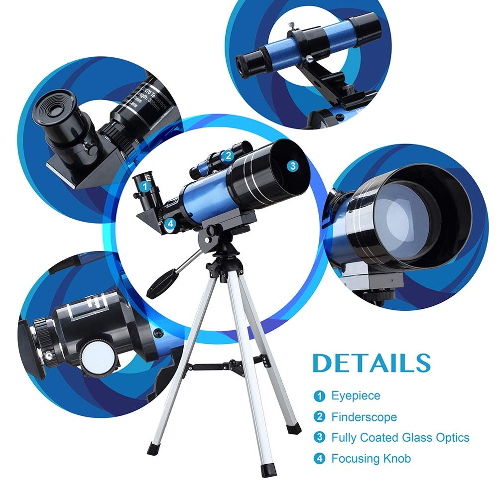Compact Portable Monocular Telescope with Tripod & Phone Adapter - 12x50 High Power for Moon Viewing, Bird Watching, Wildlife Observation - Perfect Gift for Astronomy Beginners, Kids & Adults - Ideal for Outdoor Adventures, Travel & Stargazing