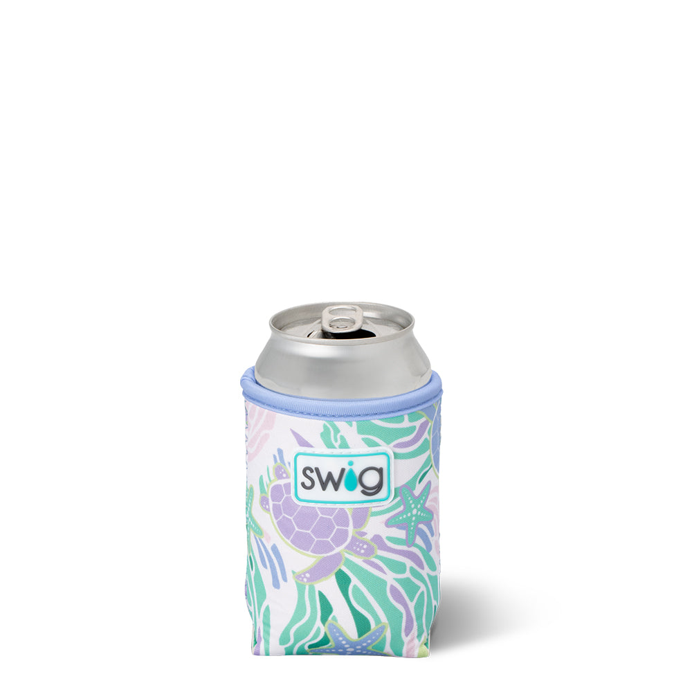 Sea Swirl Can Coolie - Insulated Beer Can Holder for Chilling Drinks at Beach, Pool, BBQ & Outdoor Parties - Perfect for Summer Beverages