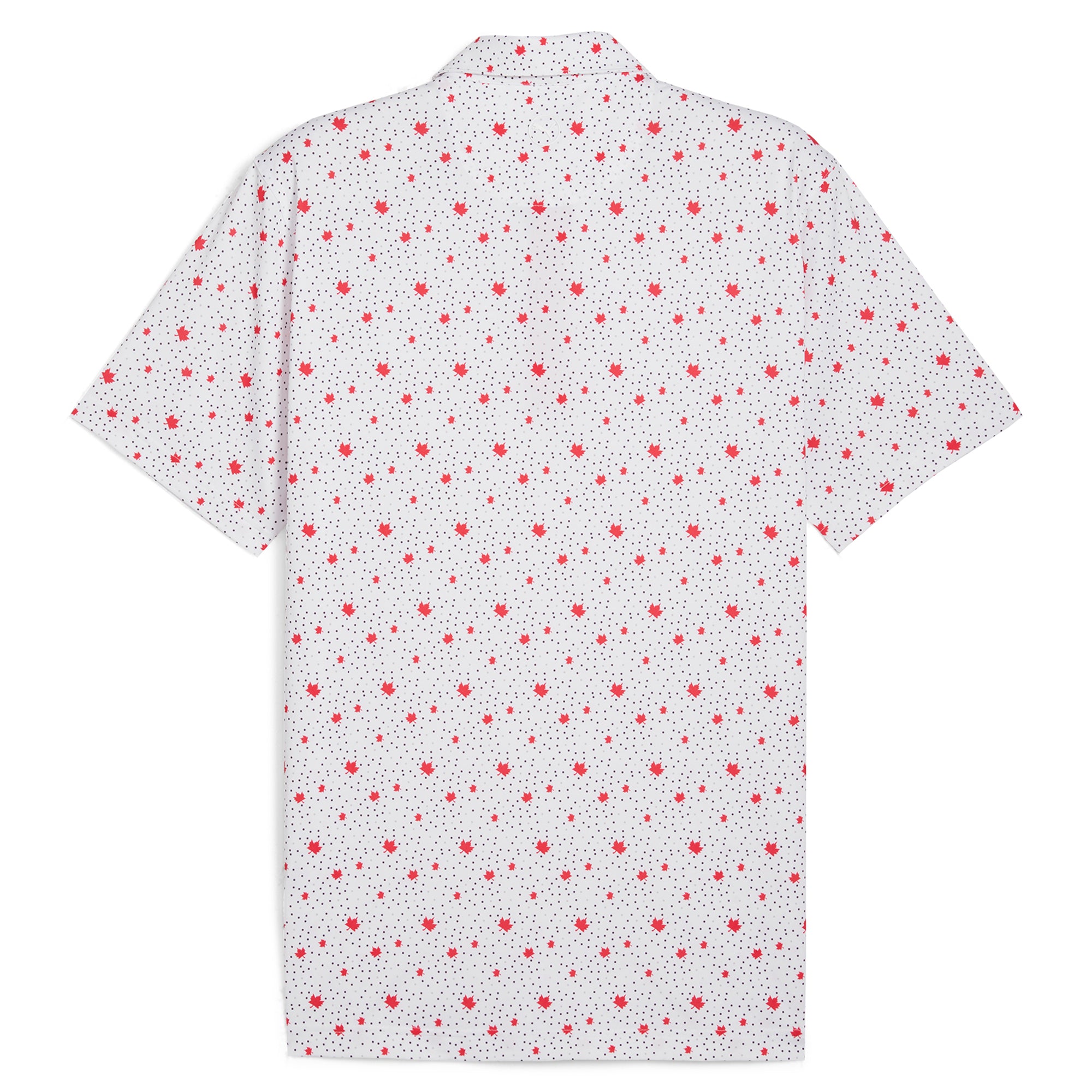 Premium Canada Maple Dot Golf Polo Shirt for Men - Breathable & Moisture-Wicking Performance Wear - Perfect for Golf Tournaments, Country Clubs & Casual Summer Outings