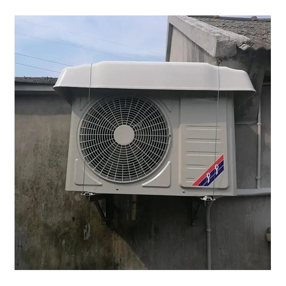 Durable Plastic Hard Shell Air Conditioner Cover for Outside Units - Waterproof Windproof Canopy Shelter with Fixed Wire | Protects AC Unit from Rain, Snow & Debris | Ideal for Home, Office & Commercial Use
