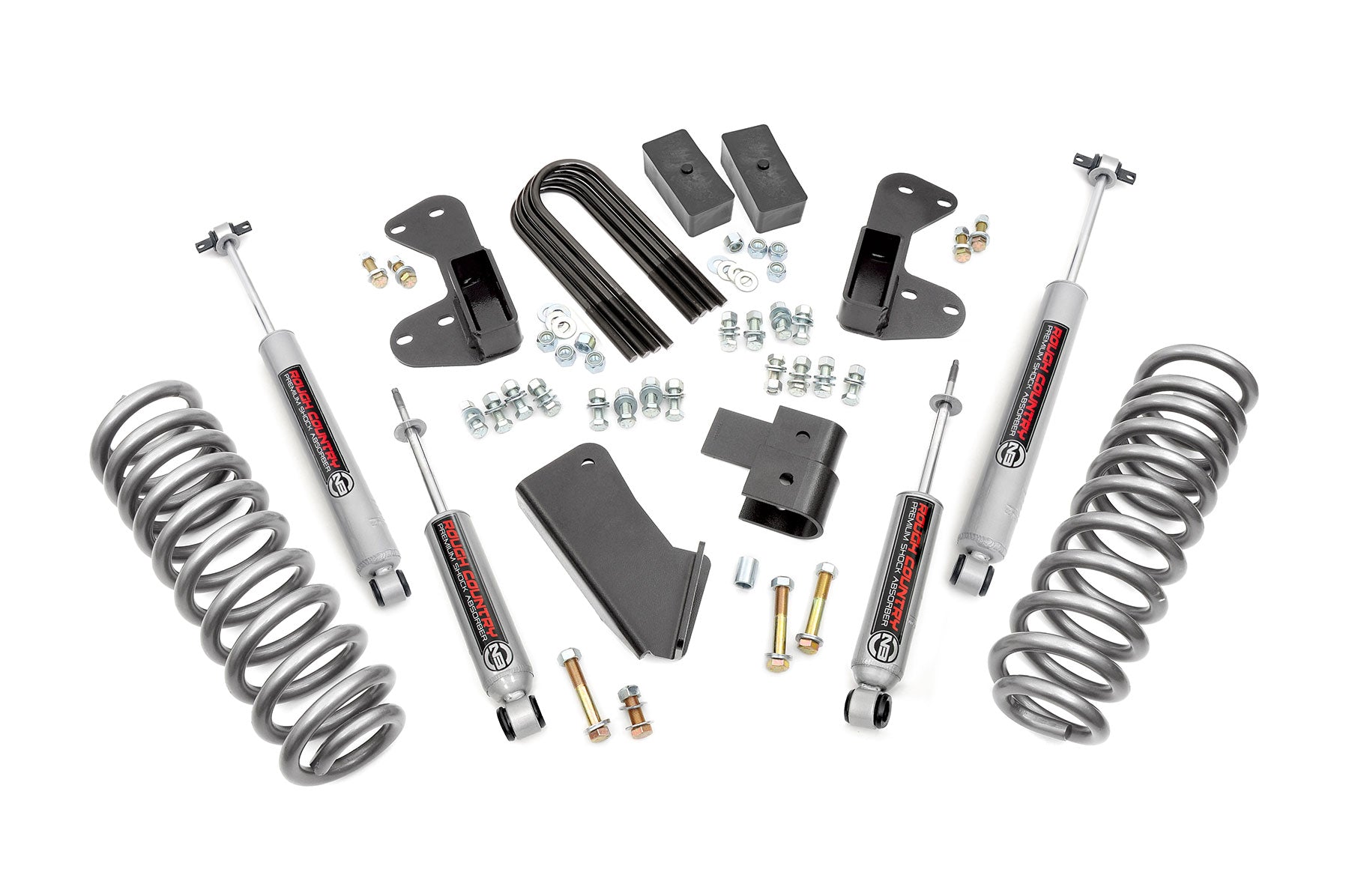 2.5 Inch Lift Kit for Ford F-150 4WD (1980-1996) - Heavy Duty Rear Leveling Blocks - Off-Road Suspension Upgrade for Better Ground Clearance