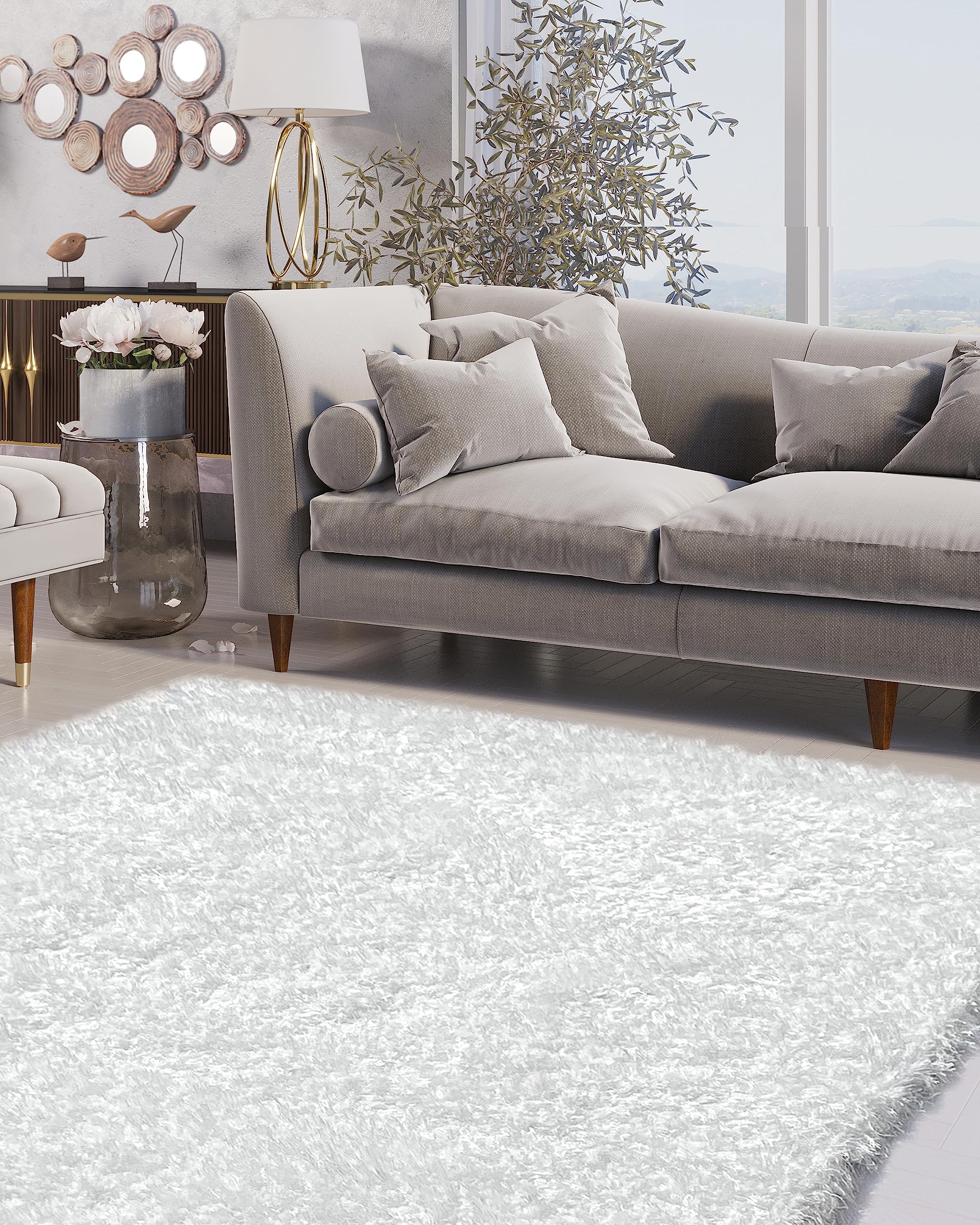 Premium Soft Plush Shag Area Rug - 1.5
