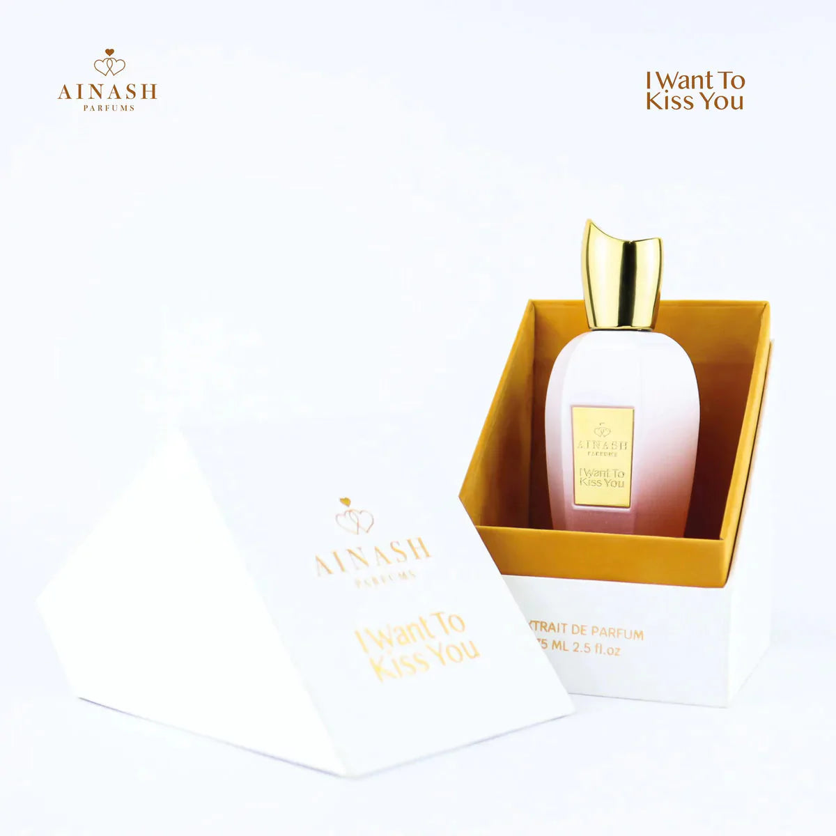 Ainash I Want to Kiss You 2.5 oz Eau de Parfum - Unisex Fragrance for Men & Women | Perfect for Date Night, Romantic Gifts & Everyday Wear