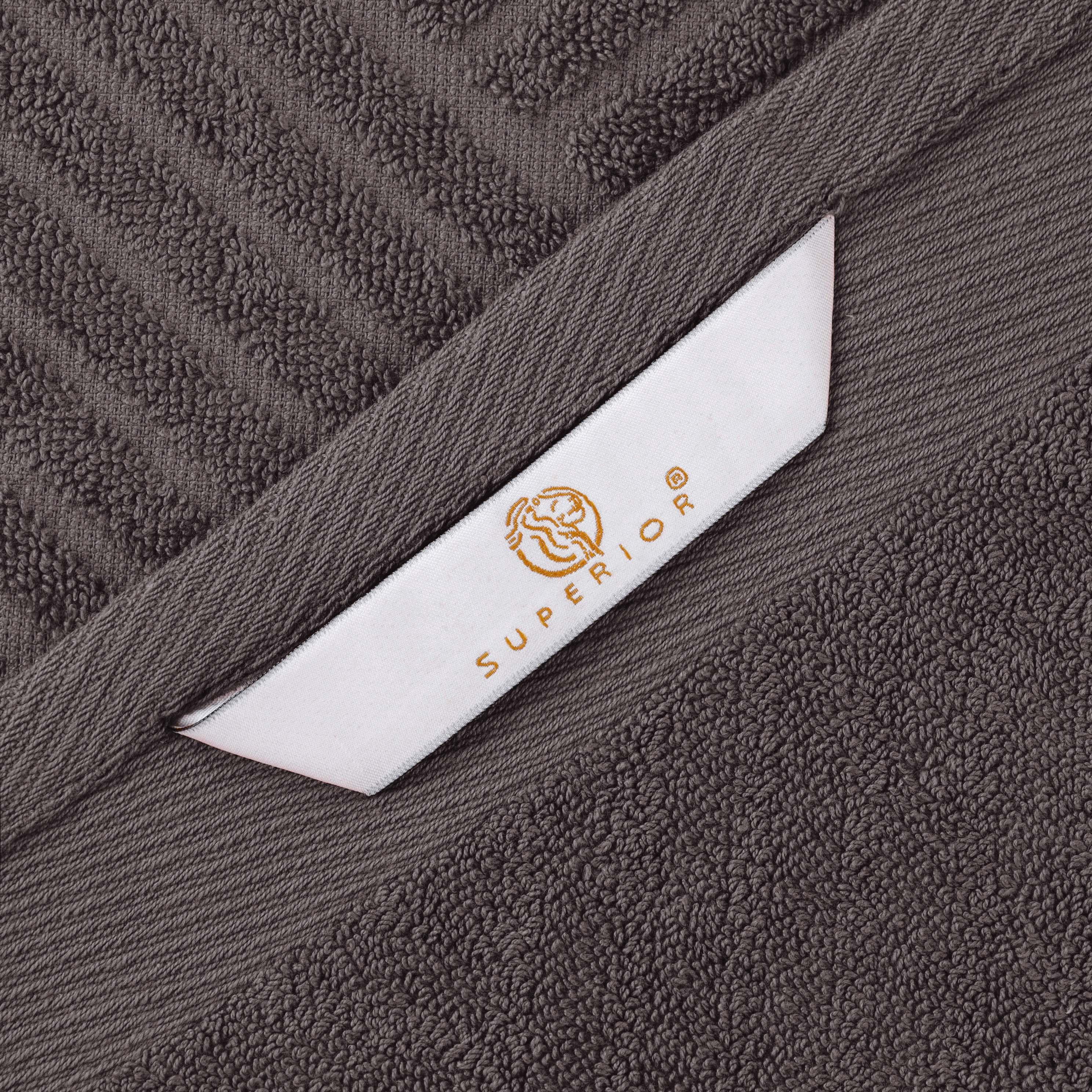 Premium Basketweave Jacquard Egyptian Cotton Towel Set - 3 Piece Plush Bath Towels for Spa, Bathroom & Luxury Home Decor - Medium Weight, Ultra Soft & Absorbent