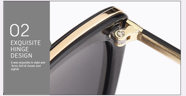 Aofly Women's Polarized Cat Eye Sunglasses with Alloy Frame - UV Protection, Fashionable & Lightweight for Driving, Beach & Outdoor Activities