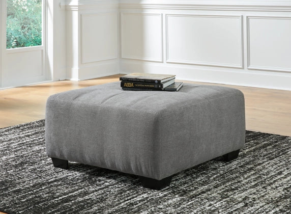 Birkdale Court Oversized Accent Ottoman - Large Round Footstool Pouf with Tufted Design for Living Room, Bedroom & Home Decor