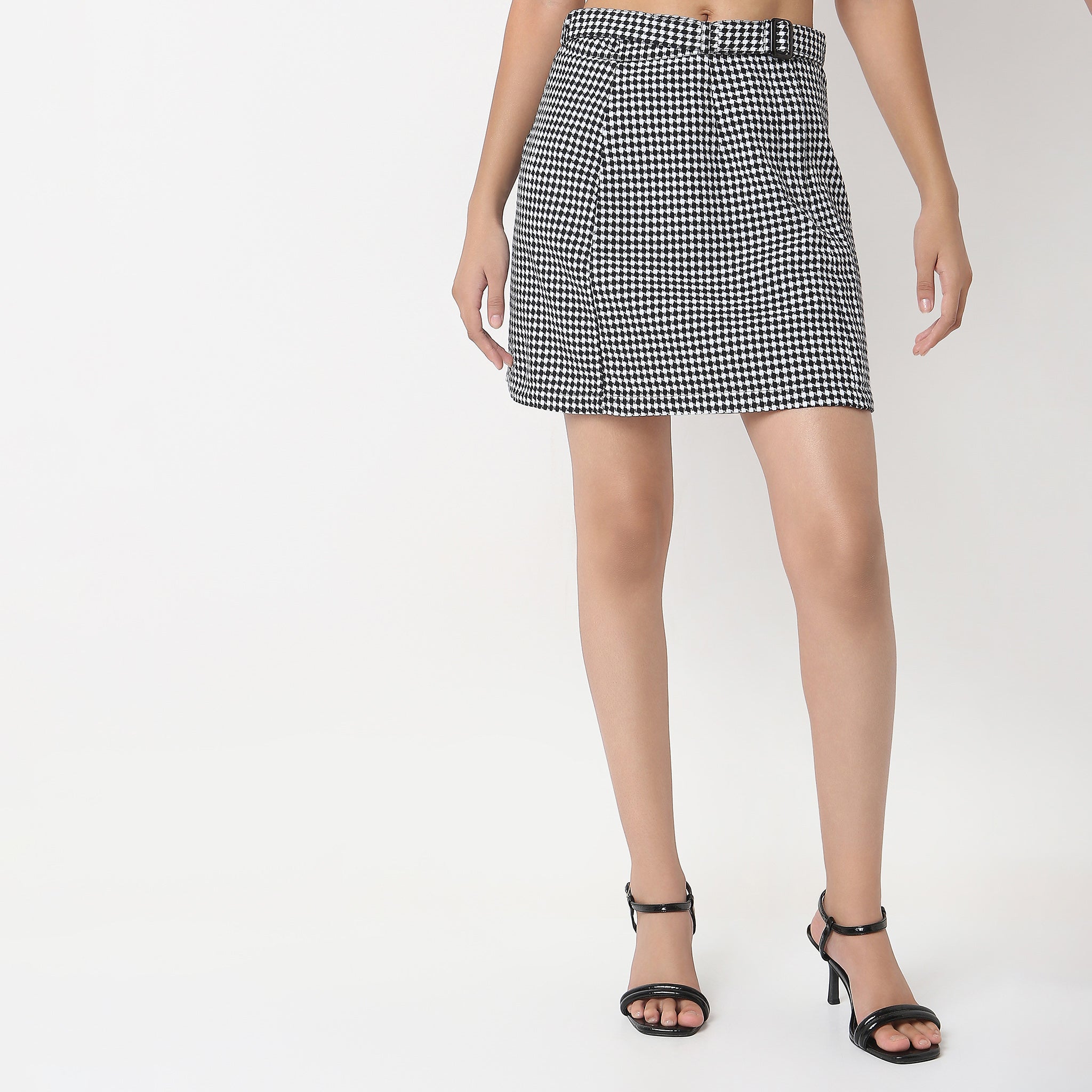 Checkered High Rise Betty Skirt - Trendy Plaid A-Line Mini Skirt for Women | Perfect for Casual Outfits, Party Wear & Street Style Fashion