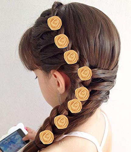 BAAL Women's Hair Clips Set of 24 Pieces - Yellow Hair Accessories for Women & Girls, Perfect for School, Work, Parties & Everyday Styling