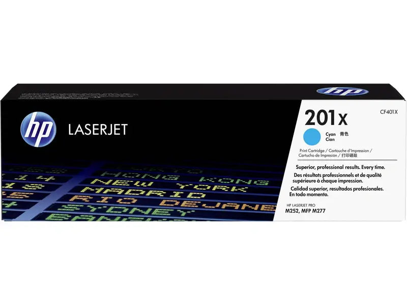 HP 201X Cyan Toner Cartridge - High Yield Replacement for HP LaserJet Pro M252 & M277 Series - Perfect for Home Office Printing & Small Business Documents